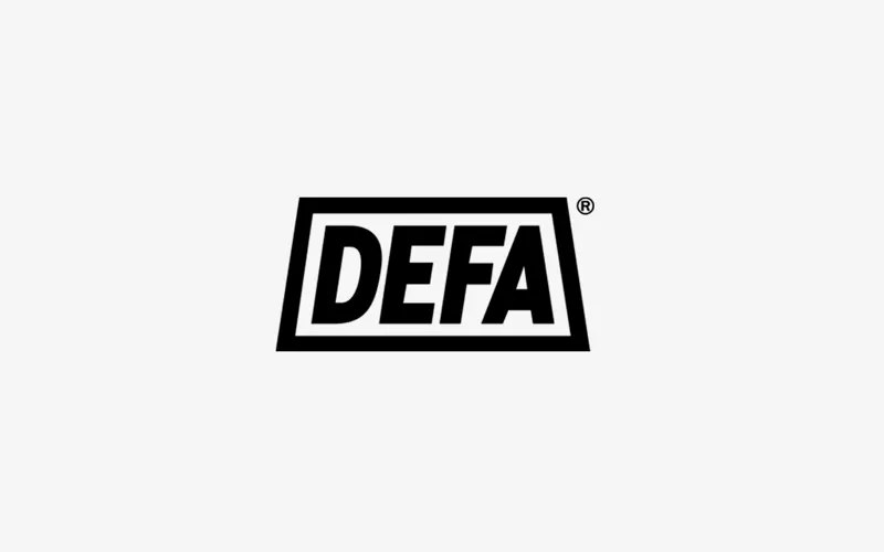 Defa Sort Logo Med Baggrund