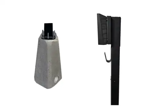 Stander m. fundament til Zaptec